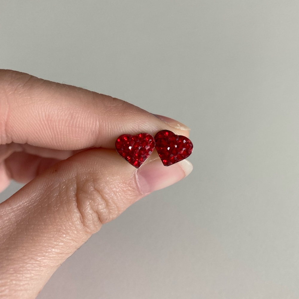 Red Heart Earrings